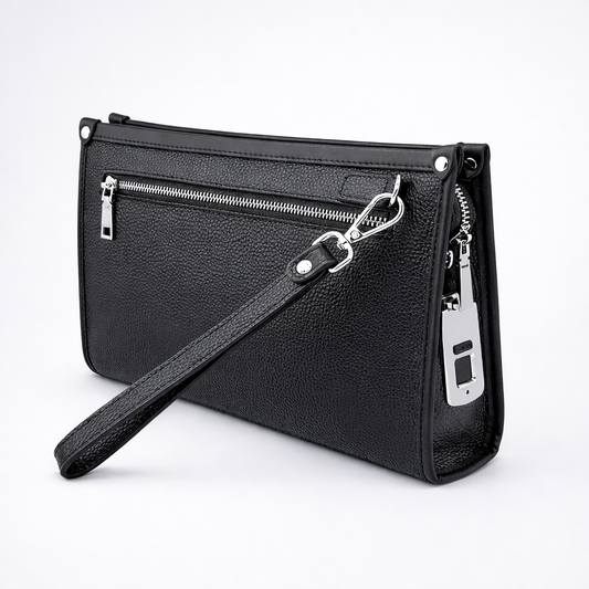 B2 – Men’s Real Leather Fingerprint Lock Bag – MRAD & CO