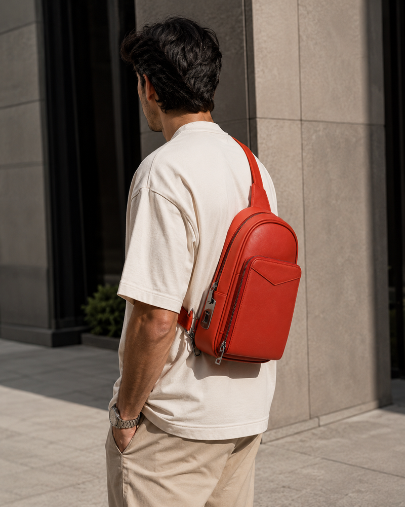 SB2 Smart Leather Sling Bag