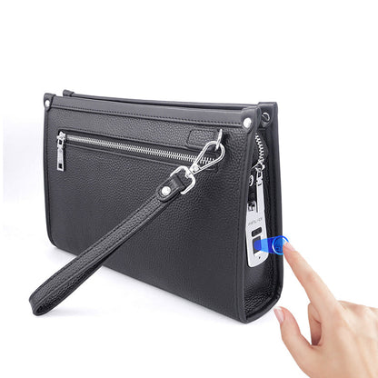 B1 – Real Leather Fingerprint Lock Bag – MRAD & CO