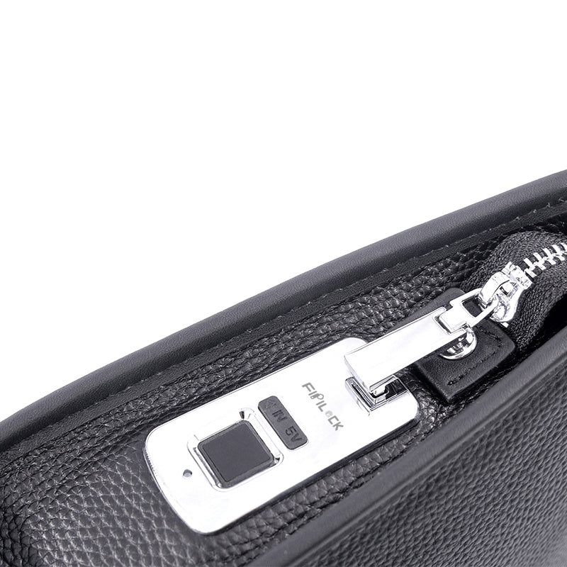 B1 – Real Leather Fingerprint Lock Bag – MRAD & CO