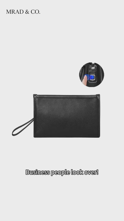 B1 – Real Leather Fingerprint Lock Bag – MRAD & CO